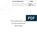 Procedimiento Herramientas Manuales