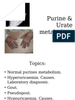 Purine Metabolism and Gout