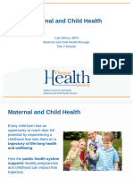 Cate Wilcox, MPH Maternal and Child Health Manager Title V Director