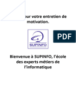 SUPINFO Guide Entretien de Motivation