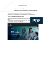 Xplore Login Help Document
