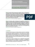 Organização, Acesso E Uso Da Informação: Componentes Essenciais Ao Processo de Gestão Da Informação Nas Organizações