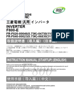 Inverter F800-E FR-F800-EInstruction Manual (Startup)