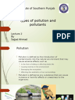 Lec 2 - Types of Pollution and Pollutants