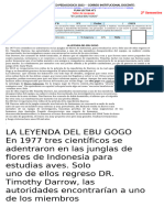 1 Plan Lector El Canival EBU GOGO 5°ABC 2° Semestre