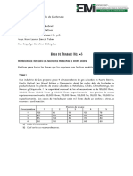 Hoja de Trabajo No. #3: Instrucciones: Resuelva Los Siguientes Problemas de Forma Grupal