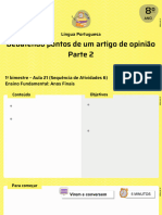 Debatendo Pontos de Um Artigo de Opinião Parte 2: Língua Portuguesa