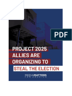 Project 2025 Allies Are Organizing To Steal The Election