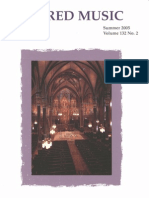 Sacred Music, 132.2, Summer 2005 The Journal of The Church Music Association of America