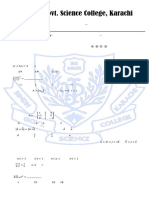 D.J. Science College - XI Mathematics Prelim Paper-1