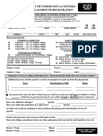 Summer Playground Registration Form 2022