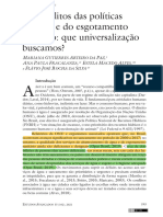 Os Conflitos Das Políticas Da Água