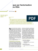 Attaque Par Factorisation Contre RSA