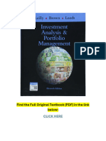 Investment Analysis and Portfolio Management 11th Edition Textbook