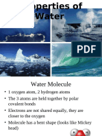 Properties of Water PP With Activity