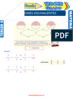 Las Fracciones Equivalentes para Tercer Grado de Primaria