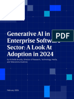 Generative AI in The Enterprise Software Sector - A Look at Adoption in 2024 DoR