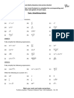 PixiMaths A Level Baseline Intervention Booklet