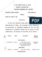 Abhishek Singh Chauhan Vs Union of India W.P. (CRL) No. 40 of 2022