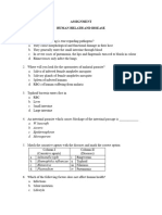 Assignment Human Helath and Disease: A. W. Bancrofti B. Ascaris C. Epidermophyton D. Microsporum