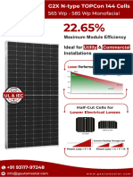 565 WP - 585 WP Monofacial (144 Cells)