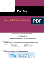 Part Six: Numerical Differentiation and Integration