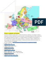 Europa, Pa&iacute Ses y Capitales
