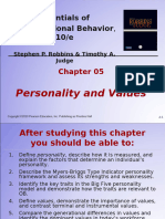 Personality and Values Chap 05