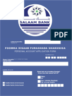 Personal Accounting Form