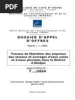 DAO T000-2024 - Travaux de Libération Des Emprises Des Ouvrages D'assainissement Et de Drainage Dans Le District D'abidjan