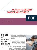 Introduction To Decent Work Employment