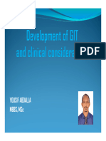 Development of The GIT and Clinical Considerations