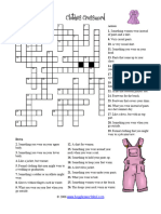 Clothing Crossword 1