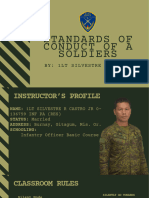 Standard of Conduct of A Soldiers