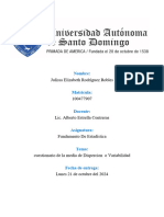 Cuestionario de Las Medidas de Dispersión o Variabilidadjulissa