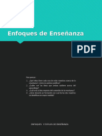 Enfoques de Ensen Anza