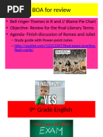 Final Review For 9th Grade English