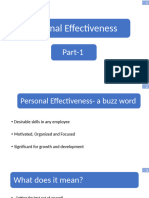 Personal Effectiveness