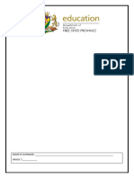 Grade 7 EFAL Term 4 Controlled Test November 2023