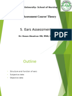 Ears Assessment: Physical Assessment Course/ Theory