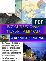 Rizals Second Travel Abroad