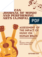 Assessment of The Impact of Music On Human Brain