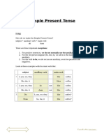 Present Simple Explanation and Exercises