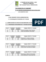 00 TAÇA CATOCA 2024 - Resultados Dos Jogos