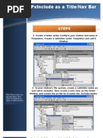 Pxinclude As A Title/Nav Bar: Steps