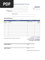 Expense Reimbursement Form