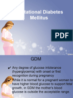 Gestational Diabetes Mellitus