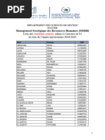 MSRH LISTE Des Admis TA 24 - 25