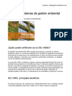 Iso 14001 - Gestion Medioambiental - Es