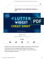 Flutter Widget Cheat Sheet - Your Ultimate Guide To Building Stunning UI - The Tech Vate